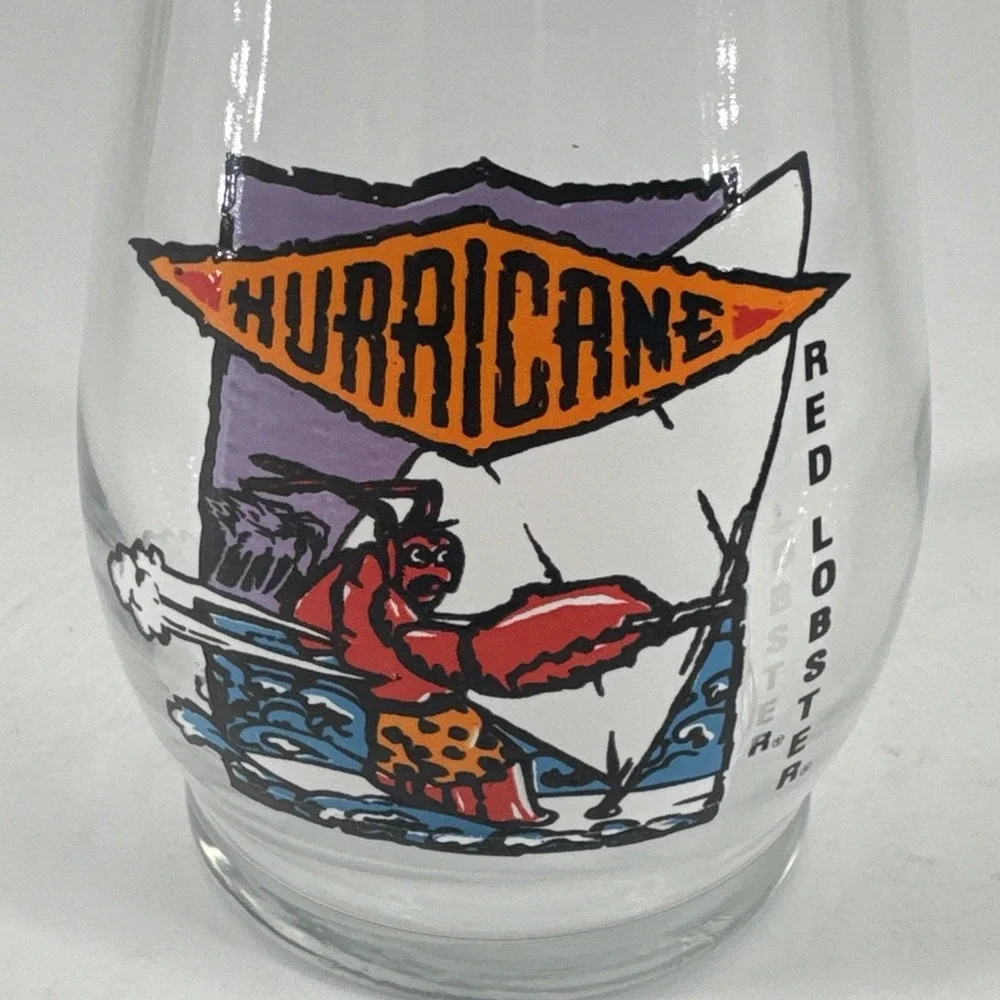 Red Lobster Hurricane‎ Drinking Glass Surfing 20oz 7